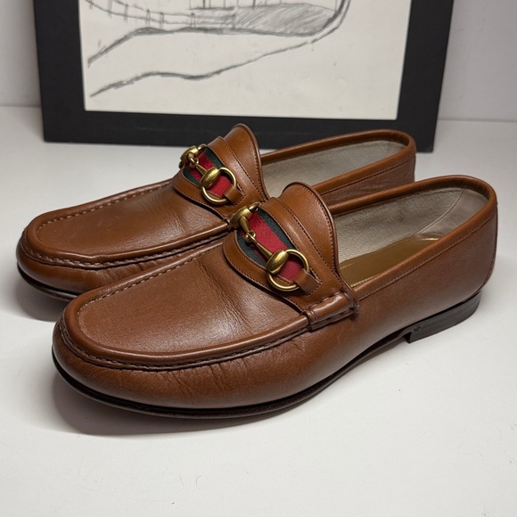 Gucci Other - Gucci 60th Anniversary  Horsebit 1953 Web Stripe Loafers Men’s Size US 8.5